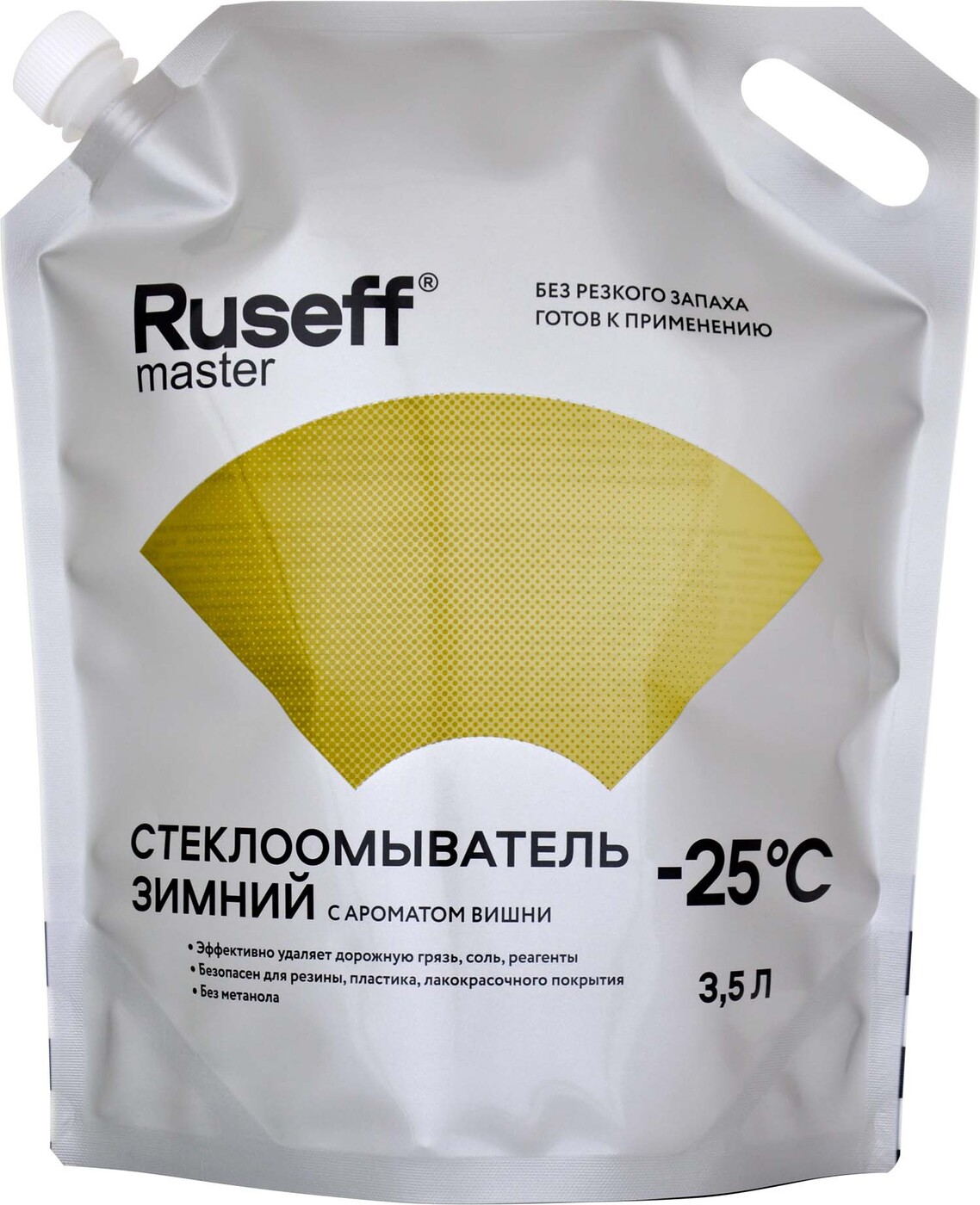 Жидкость стеклоомывателя Ruseff Master, -25°С, с ароматом вишни, 3,5 л